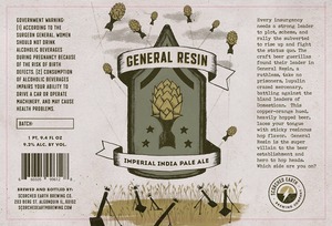 General Resin Imperial India Pale Ale January 2015