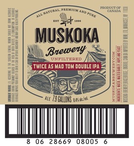 Muskoka Twice As Mad Tom Double IPA