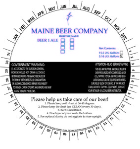 Maine Beer Company Beer 1 January 2015