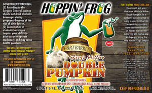 Hoppin' Frog Port Barrel Frog's Hollow Ale