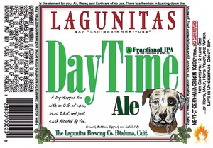 The Lagunitas Brewing Company Daytime A Fractional IPA January 2015