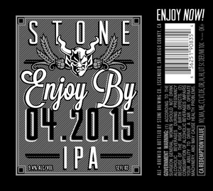 Stone Enjoy By IPA January 2015