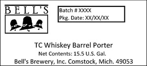 Bell's Tc Whiskey Barrel Porter January 2015