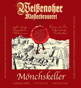 Klosterbrauerei Weissenohe Monchskeller February 2015