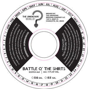 The Unknown Brewing Company Battle O' The Shirts