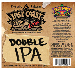 Lost Coast Brewery Double IPA February 2015