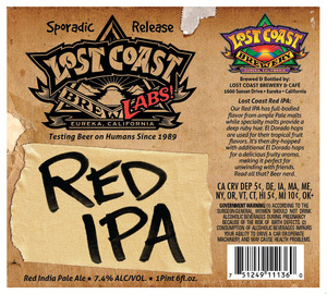 Lost Coast Brewery Lost Coast Red IPA February 2015