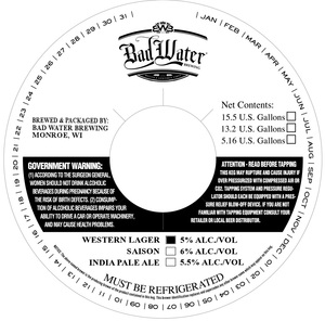 Bad Water Brewing Western February 2015
