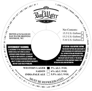 Bad Water Brewing Western