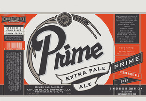 Cinder Block Brewery Prime Extra Pale Ale