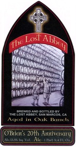 The Lost Abbey O'brien's 20th Anniversary Ale