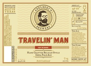 Adelbert's Brewery Travelin' Man February 2015