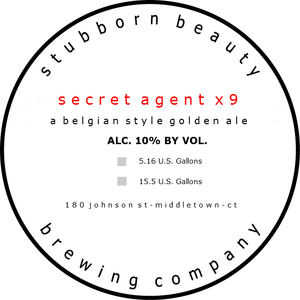 Stubborn Beauty Brewing Company Secret Agent X9