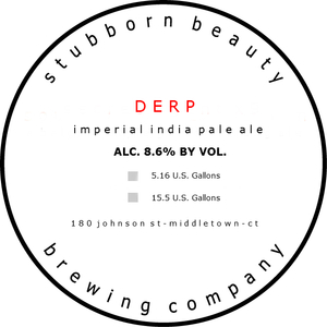 Stubborn Beauty Brewing Company Derp