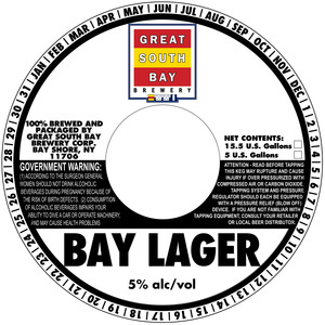 Great South Bay Brewery Bay Lager