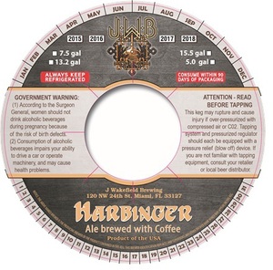 J Wakefield Brewing February 2015