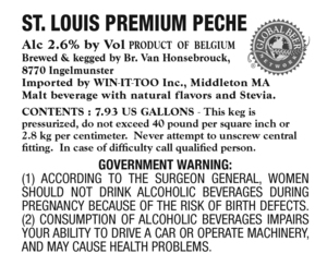 Global Beer St. Louis Premium Peche February 2015