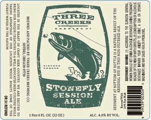 Three Creeks Brewing Company Stonefly Session Ale February 2015