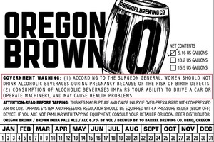 10 Barrel Brewing Co. Oregon Brown