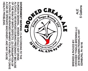 Crooked Tongue Brewing LLC Crooked Cream Ale