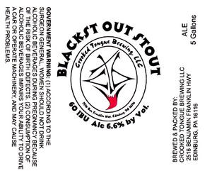Crooked Tongue Brewing LLC Blackst Out