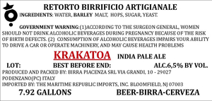 Retorto Birrificio Artigianale Krakatoa