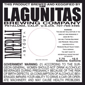 The Lagunitas Brewing Company Imperial Stout February 2015