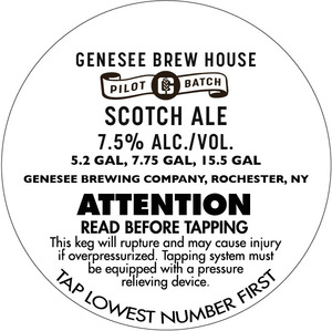 Genesee Brew House Scotch Ale February 2015