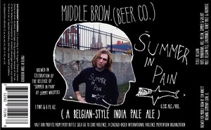 Middle Brow. (beer Co.) Summer In Pain February 2015