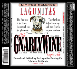 The Lagunitas Brewing Company Olde Gnarlywine Style