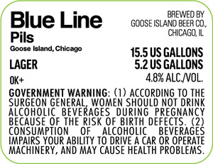 Goose Island Beer Co. Blue Line Pils