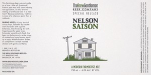 The Brew Gentlemen Beer Company Nelson Saison