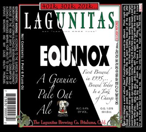 The Lagunitas Brewing Company Equinox February 2015
