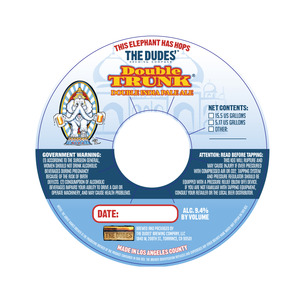 The Dudes' Brewing Company Double Trunk Double India Pale Ale