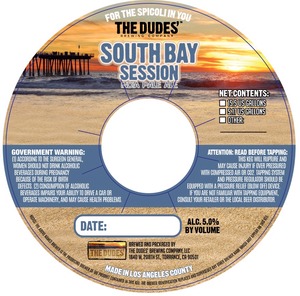 The Dudes' Brewing Company South Bay Session India Pale Ale February 2015