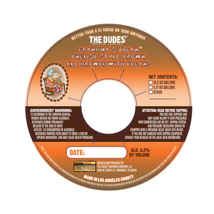 The Dudes' Brewing Company Grandma's Pecan English Style Brown February 2015