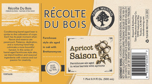 Tahoe Mountain Brewing Co. Recolte Du Bois Apricot