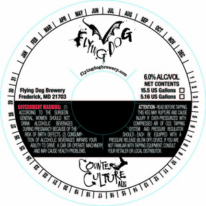 Flying Dog Counter Culture Ale February 2015