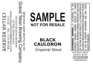 Grand Teton Brewing Company Black Cauldron February 2015