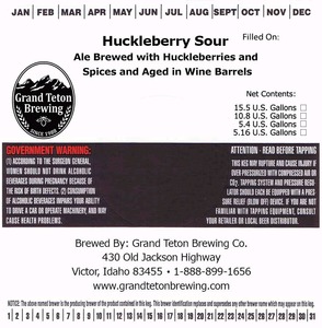 Grand Teton Brewing Company Huckleberry Sour