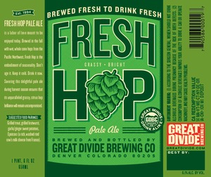 Great Divide Brewing Company Fresh Hop February 2015