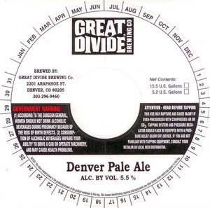 Great Divide Brewing Company Denver Pale Ale