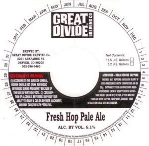 Great Divide Brewing Company Fresh Hop