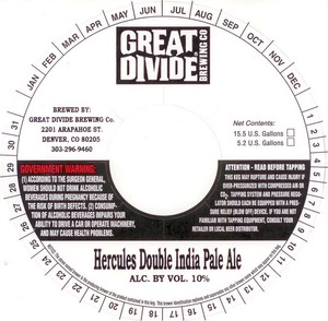 Great Divide Brewing Company Hercules Double