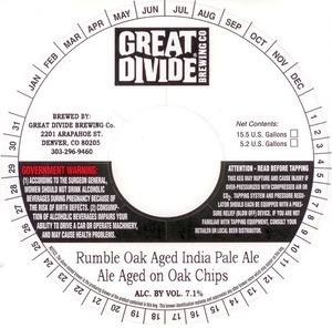 Great Divide Brewing Company Rumble
