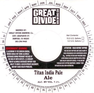 Great Divide Brewing Company Titan