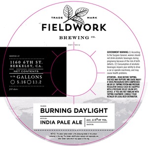 Fieldwork Brewing Company Burning Daylight