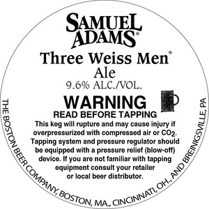 Samuel Adams Three Weiss Men February 2015