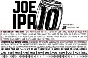 10 Barrel Brewing Co. Joe IPA February 2015