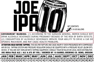 10 Barrel Brewing Co. Joe IPA